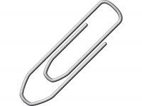 Paperclips Alco 32mm Hoekig, Verzinkt, Doos 75 Stuks