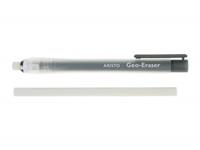 10 x Aristo Radierstift Geo-Eraser 120mm transparent weiß