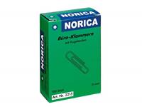 Norica Büroklammern 2215, 24mm, Metall verzinkt silber, 100 Stück