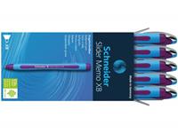 Schneider balpen Slider Memo, extra breed, paars
