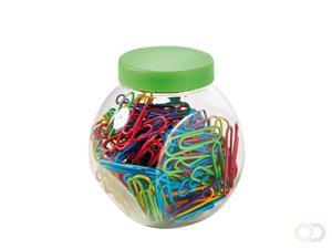 Alco paperclips  rond 26mm schroefdop NEON-kleur box 200st