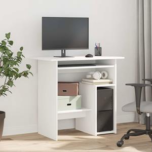 vidaXL Bureau 80x45x74 cm spaanplaat wit