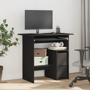 vidaXL Bureau 80x45x74 cm spaanplaat zwart