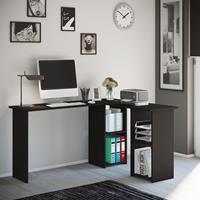 VCM Eckschreibtisch Schreibtisch Büromöbel Computertisch Winkeltisch Tisch Büro, schwarz