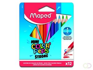 Maped Dreikant-Buntstifte COLOR, PEPS STRONG MINI, 12er Etui