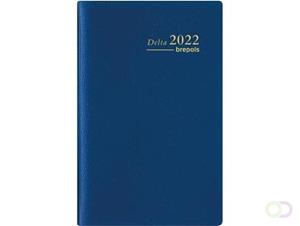 Brepols agenda Delta Seta 6-talig, 2021, blauw