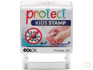 Colop printer 20 Microban, Protect kids stamp, stempel die kinderen helpt hun handen goed te wassen