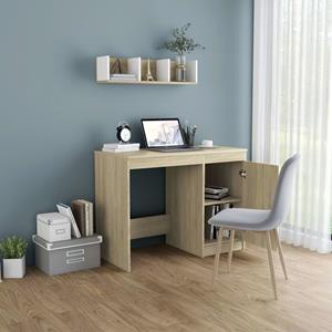 Bureau 100x50x76 cm spaanplaat sonoma eikenkleurig