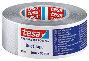 TESA Basic Duct Tape 50m x 50mm Silver 1 Piece 04610-00000