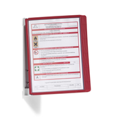 Durable Wandhalter VARIO wall 5 Sichttafeln Rot