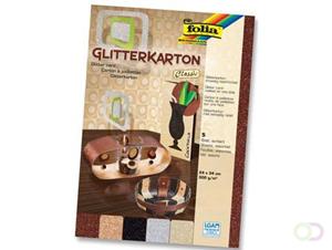 folia Glitterkarton , Classic, , 240 x 340 mm, 300 g/qm