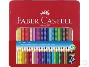 FABER-CASTELL Dreikant-Buntstifte Colour GRIP, 24er Etui