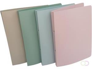 Bronyl ringmap Smooth, voor ft A4, uit PP, ringen van 16 mm, geassorteerde kleuren
