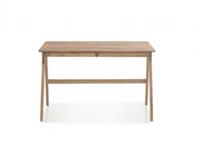 MCA furniture Bureau Delia Noesteiken massief hout geolied met laden, breedte 120 cm