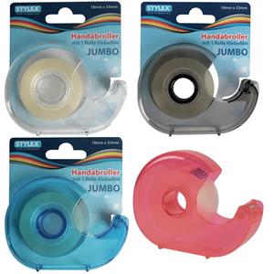 3x stuks plakband houders met plakband - Plakbandhouder