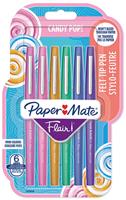 Paper Mate viltstift Flair Candypop, blister met 6 stuks in geassorteerde kleuren