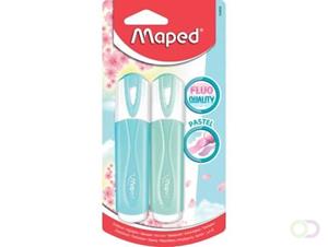 Maped markeerstift Color'Peps, geassorteerde pastelkleuren, 2 stuks op blister