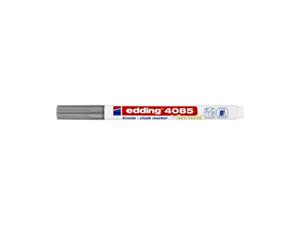 edding Kreidemarker, 4085, Rundspitze, 1 - 2 mm, Schreibf.: silber