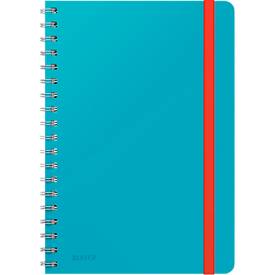 Leitz Cosy notitieboek met spiraalbinding, voor ft B5, geruit, blauw