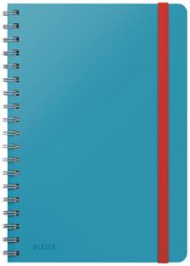 Leitz Cosy notitieboek met spiraalbinding, voor ft B5, gelijnd, blauw