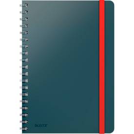 5 x Leitz Collegeblock Cosy B5 PP kariert 80 Blatt grau