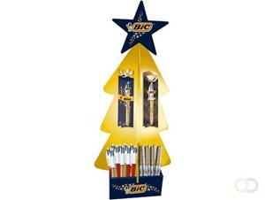 Bic kerstboom display met 124 stuks