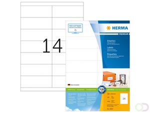 HERMA Universal-Etiketten PREMIUM, 105 x 39 mm, weiß