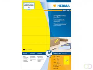 herma Multifunctionele Etiketten SuperPrint Geel Rechthoekig 1600 Etiketten per pak