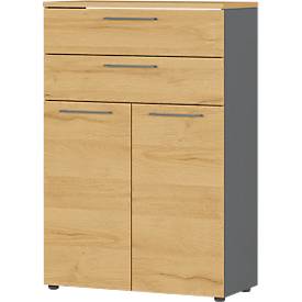 germania Kast Agenda HOME laden Grafiet, Eik 800 x 400 x 1.2 mm