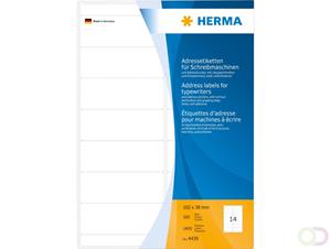 herma Adresetiketten 4439 Wit 102 x 38 mm 100 Vellen à 14 Etiketten