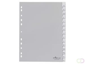 DURABLE Kunststoff-Register, blanko, A4, 15-teilig, grau