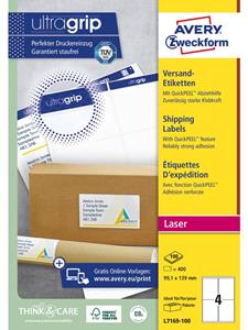 Avery Shipping labels for parcels (UltraGrip)