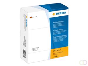 herma Adresetiketten 4331 Transparant 130 x 80 mm 500 Vellen à Etiketten