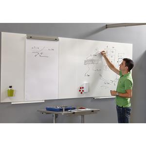 Whiteboardmodule, BASIC-versie - plaatstaal, gelakt, b x h = 750 x 1150 mm, wit