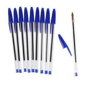 bic Cristal Balpennen Met dop Stuks pak 10 stuks Blauw