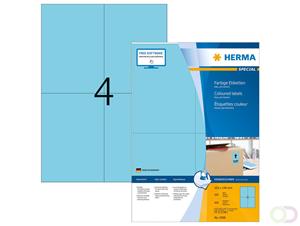 herma Multifunctionele Etiketten 4398 Blauw Rechthoekig 400 Etiketten per pak