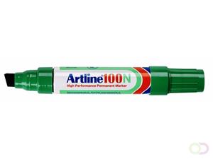 artline N° 100N Permanent Marker Breed Schuine Punt Groen 12 Stuks