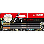 Stabilo Filzstifte Pen 68 metallic, gold/silber/kupfer
