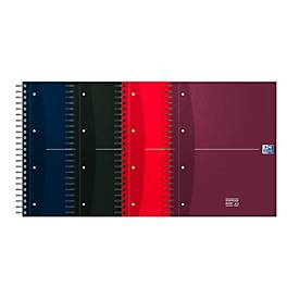 oxford 851092 Schrijfblok Kleurenassortiment Geruit Speciaal 90 g/m² 5 stuks à 240 vellen