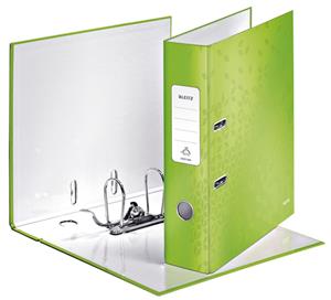 Ordner Leitz WOW 180° A4 80mm karton groen