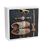 easyOffice Rollladenschrank easyoffice BxTxH 86x37,5x104cm Braune Klei