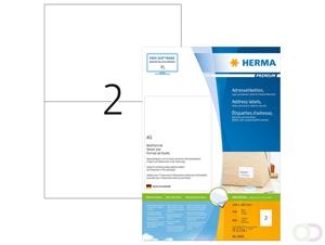 herma Adres Etiketten 8691 Wit Vierkant A5 148 x 105 mm 400 Vellen van 2 Etiketten