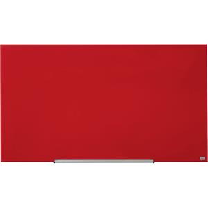 nobo Magnetisch glasbord 1905185 1260 x 22 x 711 mm Rood