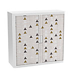 easyOffice Rollladenschrank easyoffice BxTxH 86x37,5x104cm Bunte Dreie
