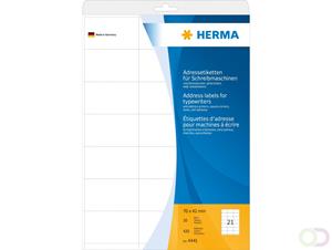 herma Multifunctionele etiketten 4441 Wit 70 x 42 mm 20 Vellen à 21 Etiketten