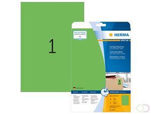 herma Gekleurde Etiketten 4424 Groen Rechthoekig 210 x 297 mm 20 Vellen van 1 Etiketten