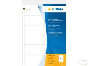herma Adresetiketten 4432 Wit 94 x 47 mm 20 Vellen à 12 Etiketten