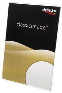 deflecto Classic Image Tischaufsteller L-Form Verwendung für Papierformat: DIN A4 Transpare