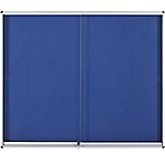 Bi-silque Schaukasten Exhibit 12 x A4 Filzrückwand blau