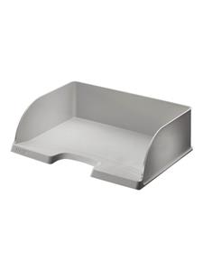 LEITZ Briefablage Plus Jumbo, DIN A4 quer, Polystyrol, grau